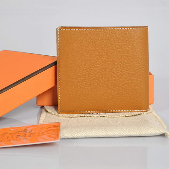 Cheap Fake Hermes MC Socrate Bi-Fold Wallet H006 Camel